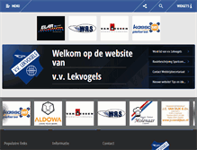Tablet Screenshot of lekvogels.nl